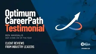 Optimum Careerpath Testimonial: Ben Mansalis, 2021CHIME, Innovator of the Year