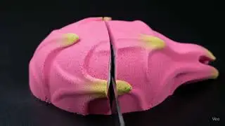 Dragon Fruit Slice &ndash; Neon Kinetic Sand ASMR in 120fps