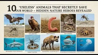 10 &lsquo;Useless&rsquo; Animals That Secretly Save Our World - Hidden Nature Heroes Revealed #Nature #facts
