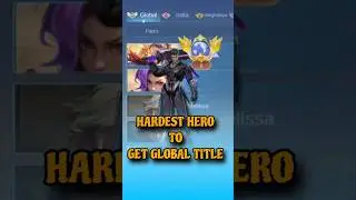 Hardest hero to get global title #mobalegends5v5  #moba5v5english #moba5v5pippin
