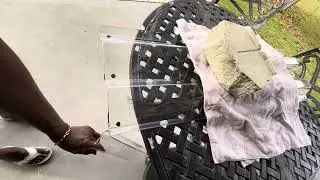 Cutting Clear Polycarbonate Hurricane Storm Panel