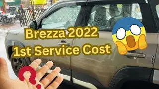 Maruti Suzuki Brezza 2022 First Service Cost and Service Experience | loot liya Maruti Walo ne 😳