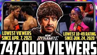 AEW Dynamite 747,000 Viewers | LOWEST VIEWERS Since April 2021 | WWE McMahon SELLS $100M TKO STOCK