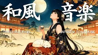 【リラックス和風音楽】『平安から紡がれる優しい音。』極上のピアノとハープ、自然音｜睡眠導入、瞑想用BGM