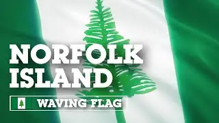 Norfolk Island. Waving Flag  /  Остров Норфолк. Развевающийся флаг