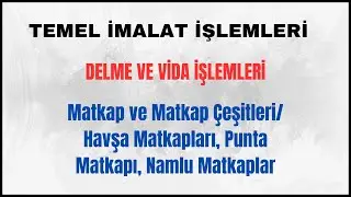 1-Matkap ve Matkap &Ccedil;eşitleri/ Havşa Matkapları, Punta Matkapı, Namlu Matkaplar #temelimalatişlemleri