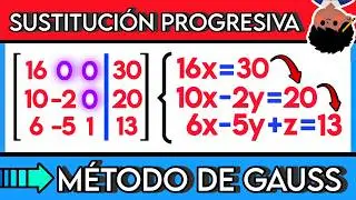 ✅ Aprende Fácilmente el Método de Gauss (SUSTITUCIÓN PROGRESIVA) | Sistema de Ecuaciones Lineales 💯