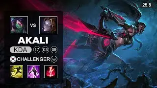 Akali vs Orianna Mid - KR Challenger - Patch 25.8 Season 15