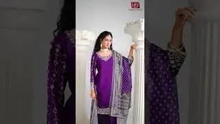 Purple Silk Mirror Salwar Kameez | (327327) #sareespalace #onlineshopping