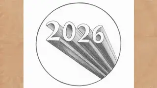2026 3D Number Drawing Tutorial | Easy Step-by-Step Sketch