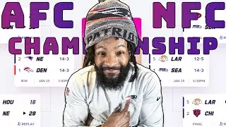 NFC AND AFC PLAYOFFS PREDICTIONS!! | WHO'S GOING TO THE SUPER BOWL?