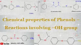 Chemical properties of phenol :  Reactions involving  -OH group