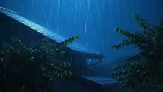 Midnight Rainstorm on Roof 🌙 Calm Your Mind | Rain Sounds for Sleeping