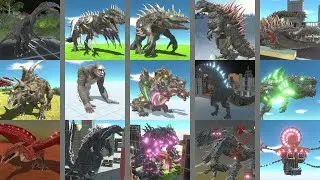 Genocide Hydora,Rodan,Godzilla Ultima,Alpha King Titan,CrimsonVortexV3 - Animal Revolt Battle