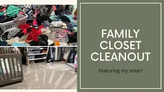 Spring cleaning a Family Closet! | Helping my sister organize her unique closet space.