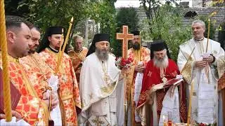 Parastasul la mormântul arhimandritului Zenovie Ghidescu, proinstareţul Mănăstirii Nechit