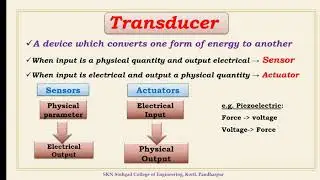 Sensors and Actuators 1