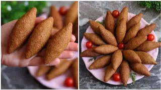 كبه اقتصاديه بدون ماكينة بدون لحمه بدون دقيق كبة مقرمشه سريعة التحضير ناجحه من اول مره💯