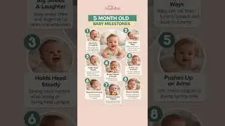 5 Month Old Baby Milestones #babymilestones #babydevelopment