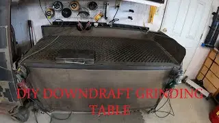 DIY downdraft grinding table for cnc plasma cut parts