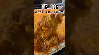 TikTok&rsquo;s Millon Dollar Spaghetti! #bakedspaghetti #spaghetti #alfredo #cheese #fyp #viral #shorts