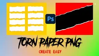 TORN PAPER PNG create in PS //#photoshop #tornpaper #editing #png #papertoran