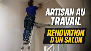 R&eacute;novation compl&egrave;te d&rsquo;un salon &agrave; P&eacute;rigny : avant ➜ apr&egrave;s