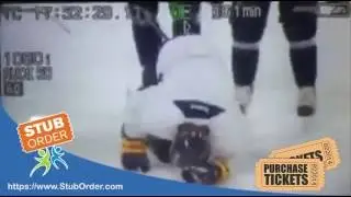 Jack Eichel Of The Buffalo Sabres Practice Injury - OFFICIAL VIDEO - 10/12/2016