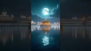 Golden Temple at Night: A Divine Reflection ✨