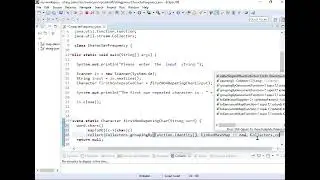 How to find first non repeated character of a string in java 8