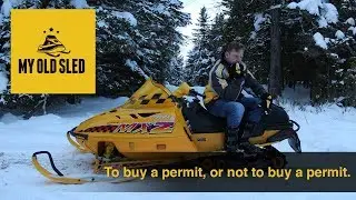 Decisions, Decisions. Did I buy a Snowmobile Trail Permit this year?