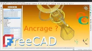 Comment ancrer Datum plane, esquisse et objet dans FreeCAD 1.0.0?