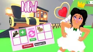 TRADING MY BRAND *NEW* TRAIN IN ADOPT ME!!!-Adopt Me Update