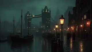 Enigmatic Piano: Victorian London Soundscape for Deep Work & Reading | Calm Study