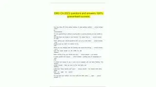 DMV CA 2023 questions and answers 100   7