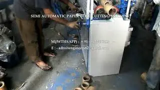 SEMI AUTOMATIC PAPER CORE CUTTING MACHINE