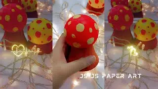 DIY LED Bulb Mashroom tutorial || Waste bulb craft ideas || Simple and easy handmade craft || JS art