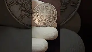 5 ЛИР 1877 ГОД/ СЕРЕБРО #coin #silver #монеты #серебро
