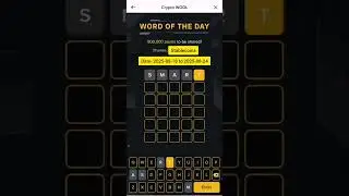 Binance Word of the Day (WOTD)Description 3 to 8 letters total are given.(Stable coins)Date 18 to 24