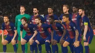 PES 2018 - FC Barcelona vs AS Roma - UEFA Champions League Gameplay (PS4 HD) [1080p60FPS]