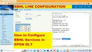 How to Configure BBNL Services in EPON OLT | BBNL Configure in EPON OLT