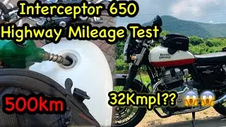 Royal Enfield Interceptor 650 BS6 | Highway Mileage Test | SHOCKING Result 😱 | KitNa Deti Hain??