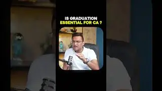 Is Graduation Really Needed to Do CA? 🤔#shorts