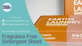Eco Friendly Fragrance-Free Washing Detergent Sheets
