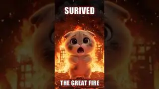 CAT SURVIVES THE GREAT FIRE | Most Dramatic Rescue Story Ever 🔥😱