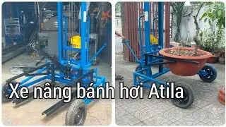 xe nâng chậu cảnh .bánh Atila củ . tải trọng trên 500kg . ngang lọt lòng 1m . dài càng 1m