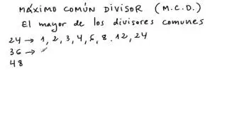 El máximo común divisor