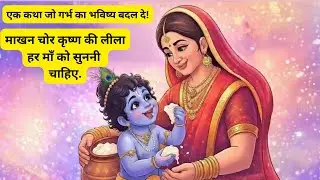 माखन चोर कृष्ण लीला हर माँ को सुननी चाहिए #माखनचोर   #GarbhaSanskar #pregnantmoms