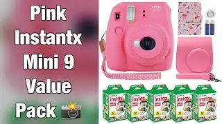 Amazon Finds: Fujifilm Instantx Mini 9 Value Pack | Pink Instant Camera Bundle