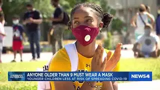 Why children under 9 aren't required to wear a mask